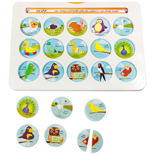 بازی فکری هوش چین دو تکه زاغک _ بازی فکری